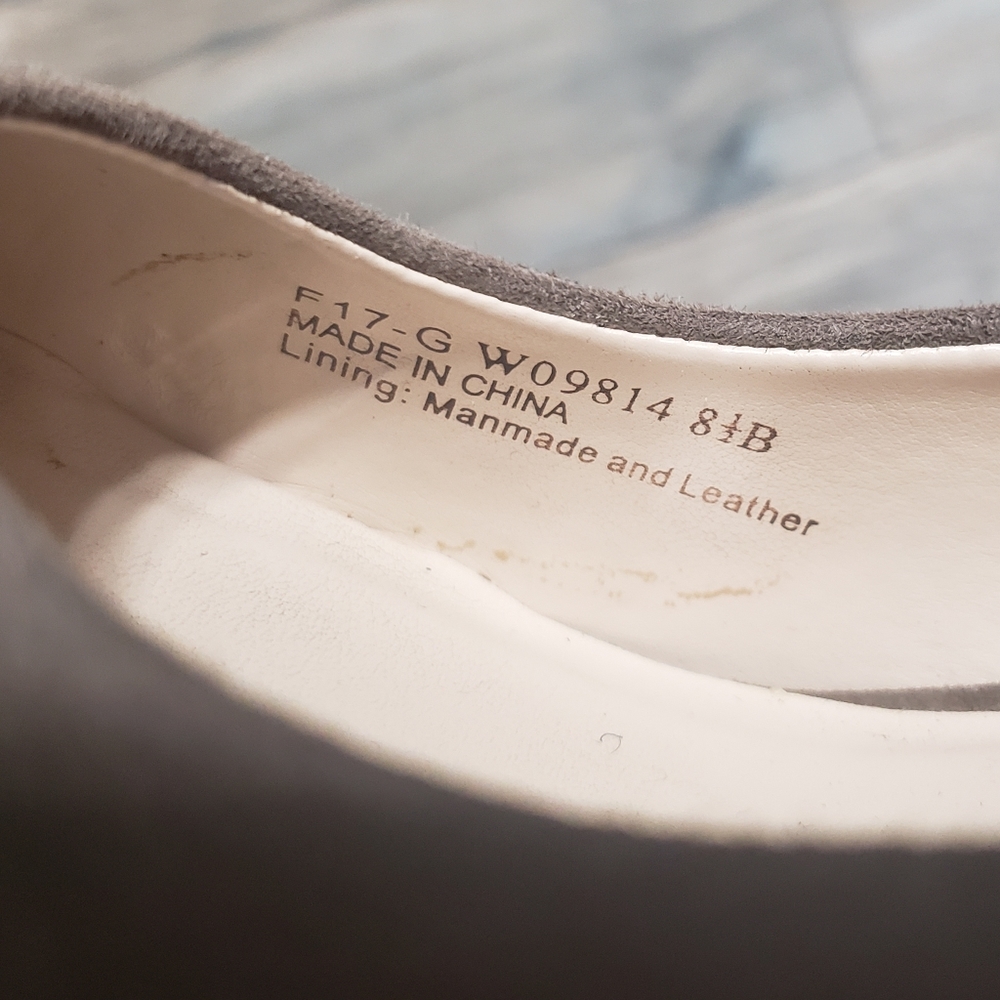 Cole Haan suede chunky heels right 8.5 & left 9 - Picture 2 of 10